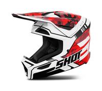 Shot Motocross Helm Furious Flash glänzend rot Größe XL für Männer