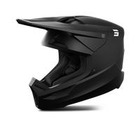 Motocross-Helm Shot Furious Solid mattschwarz XS