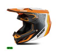 SHOT SPEED HYBRID MX-Helm glanz orange XL