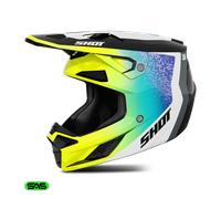 SHOT SPEED HYBRID MX-Helm neon gelb L