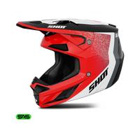 Shot Speed Hybrid Motocross Helm, rot, Größe S für Männer