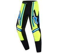 Crosshose Alpinestars Techstar Nomur Kinder Dunkelblau-Neongelb-Blau 24