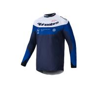 Crossshirt Alpinestars Pro-Dura Marineblau/Hellblau/WeißXXL Marineblau,Hellblau,Weiß