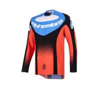 Alpinestars Techstar KNIF Motocross Jersey, schwarz-orange, Größe XL für Männer