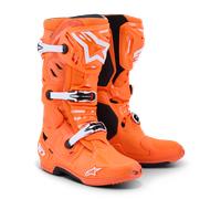 Alpinestars Tech 10 Supervented Motocross Stiefel, orange/schwarz/weiß, Größe 10 (44,5)