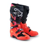 Crossstiefel Alpinestars Tech 7 Schwarz/Rot Fluo/Pink Fluo44,5 Schwarz,Rot Fluo,Pink Fluo