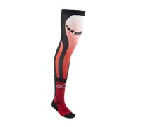 Alpinestars Knee Brace Socken rot fluo-weiß-schwarz S/M