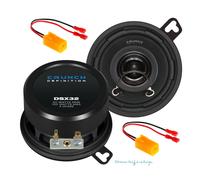 Crunch 100 Watt 8,7cm Lautsprecher Auto Koax Boxen Set für Fiat Punto 176 Marea
