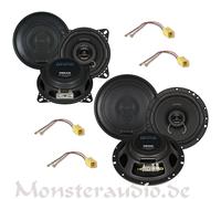 Crunch 16,5cm + 10cm Lautsprecher Set FIAT Punto 2 188 Front Heck vorne hinten