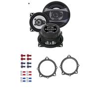 Crunch Auto Lautsprecher Boxen GTi42 300 Watt 10 cm 2 Wege Koax passend für BMW X1 E84 ab 2009 Türen vorne