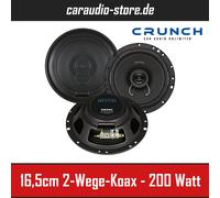Crunch DSX-62 16cm 2-Wege Flach-Koaxialsystem 6,5" Lautsprecher 160W Max - Paar