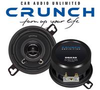 CRUNCH DSX32 Lautsprecher koax Boxen passend für VW Polo 3 Typ 6N Bj. 1994 -1999