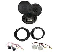 Crunch DSX62 Koaxial Lautsprecher Einbauset für Ford Fiesta MK6 Facelift vorne