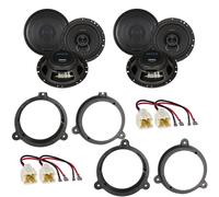 Crunch DSX62 Koaxial Lautsprecher Einbauset für Nissan Juke ab 2010 vorne hinten