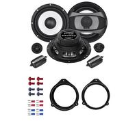Crunch GTi6.2E Auto Lautsprecher mit Einbauset kompatibel mit Audi A3 (8P) 3-Türer 2003-2012 Türen vorne 400 Watt 165mm 2 Wege Kompo