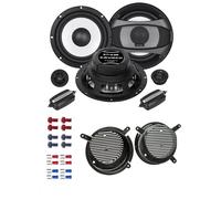 Crunch GTi6.2E Auto Lautsprecher mit Einbauset passend für Mercedes SLK-Klasse (R170) 1996-2004 Türen vorne 400 Watt 165mm 2 Wege Kompo