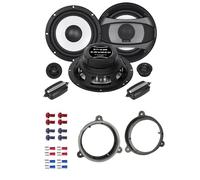 Crunch GTi6.2E Auto Lautsprecher mit Einbauset passend für Renault Master III ab 2014 Türen vorne 400 Watt 165mm 2 Wege Kompo