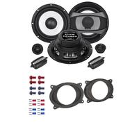 Crunch GTi6.2E Auto Lautsprecher mit Einbauset passend für Subaru Forester SJ ab 2013 Türen vorne 400 Watt 165mm 2 Wege Kompo