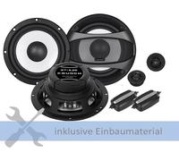 Crunch GTi6.2E Lautsprecher 400W 165mm Kompo für VW Volkswagen Golf VI Variant