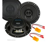 Crunch Lautsprecher 16,5cm 200 Watt Auto Boxen für Alfa 145 94-2001 vorne Front