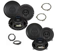 Crunch Lautsprecher-Set Audi A4 B5 Bj. 94-01 + Adapterringe Türe vorne hinten