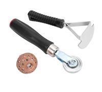 Cryfokt Reifenflicken-Rollen-Set, 30 Flicken in 3 Größen, Reifen-Reparatur-Flicken-Werkzeug-Set, Stahl-Reparaturwalze und Wolfram-Schleifwerkzeug, Wolfram-Polierscheibe für