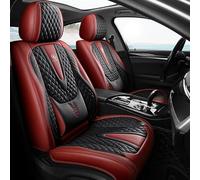 CSYKKL Autositzbezüge Set Leder für BMW 4 Series F36 Gran Coupe 2014-2021,Allwetter Atmungsaktives Wasserdichter Sitzbezüge,Komfortabler VerschleißFest Sitz Zubehör,C/Wine Red Black