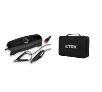 CTEK CS ONE, Batterieladegerät 12V, mit Adaptive Ladung, App, Rekonditionierungsmodus Und Polaritätsfreie Klemmen & CS Free Bag - TRAGEN UND LAGERN SIE Ihr CS Free SICHER UND GESCHÜTZT