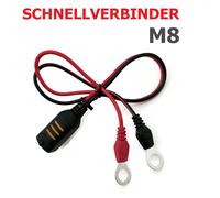 CTEK Batterieanschlusskabel Connect Eyelet M8, Schnellkontaktkabel mit M8 Ringöse 8,4mm, 40cm