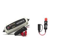CTEK MXS 5.0 Batterieladegerät Mit Automatischer Temperaturkompensation, 12V 5.0 Amp (EU Stecker) & 56870 Comfort Indikator