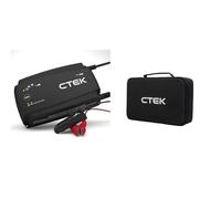 CTEK PRO25S, 25A, Batterieladegerät 12V Und Stromversorgung & CS Storage CASE strapazierfähige und leichte gepolsterte Tasche für CTEK-Ladegeräte und Zubehör
