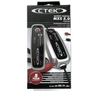 CTEK Set Ladegerät MXS 5.0 +Ladezustandsanzeigekabel M8 56382