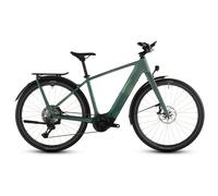 CUBE KATHMANDU HYBRID C:62 SLT 400X - Carbon Trekking E-Bike - 2026 - seafoam / chrome 58 cm