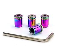 CUBRXEBAT 4 Stück Ventilkappen für KIA EV3 (2024-2025 2026), Aluminiumlegierung Luftdicht Ventildeckel, Ventil Kappen Zubehör,A