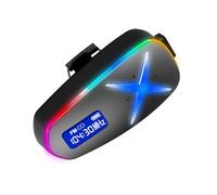 Cuifati Motorrad-Helm-Headset, 3D-Surround-Sound-Bluetooth-Kopfhörer mit RGB-Lichtern, UKW-Radio, 40 Stunden Wiedergabe, IP65 Regensicher, für Fahrrad-Intercom-Kommunikation