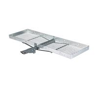 CURT 18100 Aluminium-Anhängerkupplungs-Lastenträger, 227 kg Kapazität, 2-Zoll-Klappschaft (5,1 cm), 152,4 x 50,8 cm