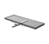 CURT 18100 Aluminium-Anhängerkupplungs-Lastenträger, 227 kg Kapazität, 2-Zoll-Klappschaft (5,1 cm), 152,4 x 50,8 cm