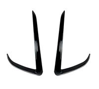 CUTSKY 2 stücke Auto Front Blade Trim Für Tesla Model 3 Y 2017-2022 Licht Augenbraue Windmesser Stoßstange Abdeckung Aufkleber ABS Nebelscheinwerfer Dekoration,Glossy Black-Model Y