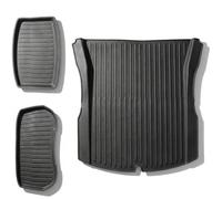 CYBERBEANS Allwetter-Laderaummatten Für Tesla Model 3 Highland 2024/2025/2026 Zubehör Kofferraummatten, Frunk Hintere Kofferraum-Schutztablettmatten