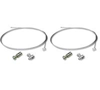 cyclingcolors Kabel reparaturset seilzug bowdenzug gaszug bremszug schaltzug kupplungszug Silber 2m (Packung mit 2)