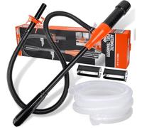 Cyleto Benzinpumpe Elektrische Transferpumpe, Batteriebetriebene Flüssigkeitstransferpumpe, Umfüllpumpe, Kraftstoff Umfüllpumpe Siphon Pumpe Tragbare Automatische Absaugung Pumpe Benzin Gas 2.4 GPM