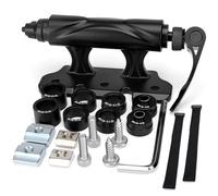 Cyleto Fahrrad Gabelhalterung aus Aluminiumlegierung für Auto Dachträger, mit Schnellspanner & Steckachse, für MTBs/E-Bikes/Gravelbikes, Fahrrad Vorderradgabelträger für T-Nut/LKW/Anhänger