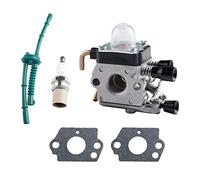 CYWVYNYT Vergaser für Stihl FS38 FS45 FS46 FS55 FS74 FS75 FS80 FS85 HL45 HL75 HS70 HS74 Motorsense Unkrautbürste Kraftstofftreiber Kit Kerzensatz MEHRWEG VERPACKUNG (5-teiliges Set)
