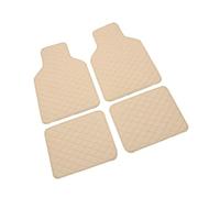 CZXZE Auto FußMatten Set für Mitsubishi Pajero IO (H60) 1998-2005, Universal Auto Teppiche Allwetter Aus Kunstleder, Kompatibel 99% Modell,Beige