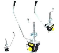 D+L Anhänger Stützrad elektrische Rangierhilfe 12V Trailer Hänger Wohnwagen 55720, AWZ Wohnwagen Anhänger Hänger Caravan AWZ, 8 Zoll, Silber