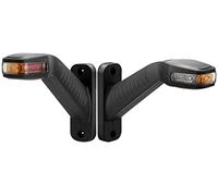D-TECH 2Stück LED Anhänger Seitenmarkierungsleuchte,LED Positionsleuchten für Anhänger LKW Wohnwagen,ECE Zulassung Begrenzungsleuchten LED Orange 12V 24V Umrissleuchte Bernstein Positionsleuchte