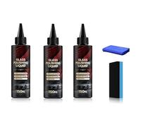 D1 Glass Polishing Liquid, Auto Scheibenwischwasser Polish, Anti-Fog Hydrophobic Car Glass Oil Film Remover, Glaspolitur Gegen Kratzer, Glasreiniger Auto(3pcs)