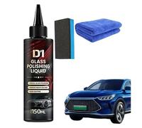 D1 Glass Polishing Liquid, Auto Scheibenwischwasser Polish, Anti-Fog Hydrophobic Car Glass Oil Film Remover, Glaspolitur Gegen Kratzer, Glasreiniger Auto(1pcs)