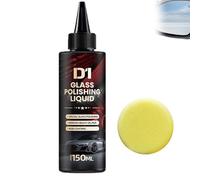D1 Glass Polishing Liquid,Glas Kratzer Entferner Scheibenpolitur Auto,Glaspolitur Gegen Kratzer im Glas,Car Glass Oil Film & Scratch Remover Car Polish for Swirls,Scratches,Wiper Marks (150ml)