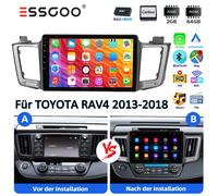 DAB+ 10" Android 15 Autoradio Apple Carplay GPS Für TOYOTA RAV4 2013-2018 2+64GB